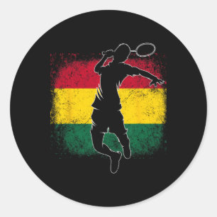 Adesivo Bandeira Gana do Jogador de Badminton