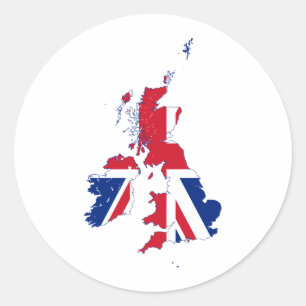 Adesivo Bandeira GB do mapa de Reino Unido