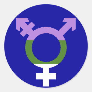 Adesivo Bandeira Genderqueer Símbolo Trans