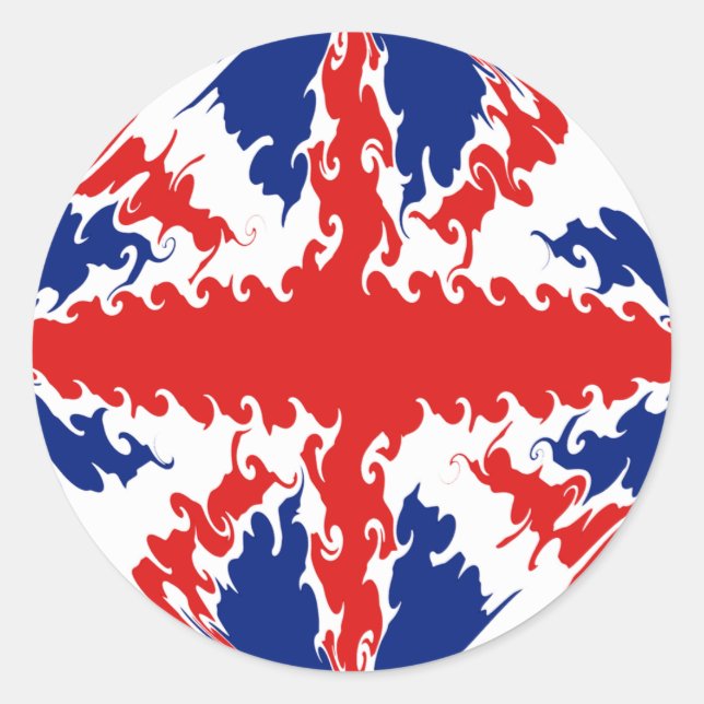 Adesivo Bandeira Gnarly BRITÂNICA (Frente)