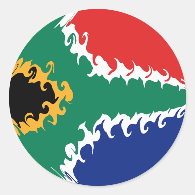 Adesivo Bandeira Gnarly da África do Sul (Frente)