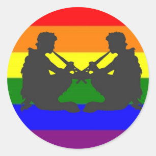 Adesivo Bandeira grega alternativa do orgulho gay