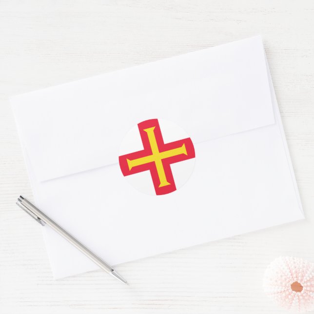 Adesivo bandeira Guernsey (Envelope)