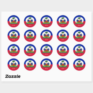 Adesivo Bandeira Haitiana & Moda haitiana, festa / esporte