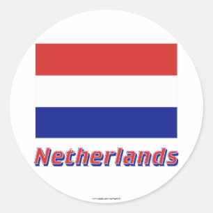 Adesivo Bandeira holandesa com nome