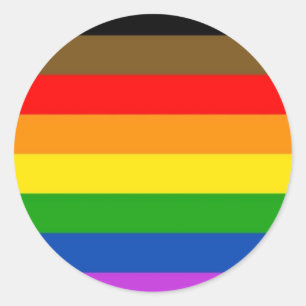Adesivo Bandeira inclusiva do orgulho de LGBT