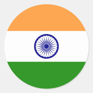 Adesivo Bandeira indiana - imagem de alta qualidade