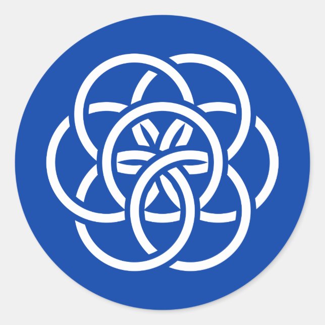 Adesivo Bandeira Internacional do Planeta Terra (Frente)