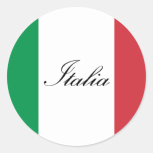 Adesivo Bandeira italiana - Bandeira da Itália - Itália