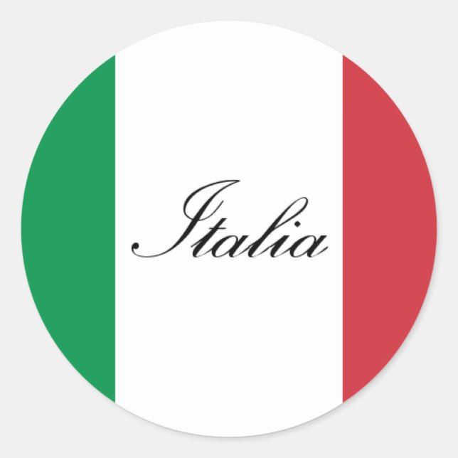 Adesivo Bandeira italiana - Bandeira da Itália - Itália (Frente)