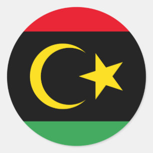 Adesivo Bandeira Líbia e Embaixador Nacional, Bandeira da