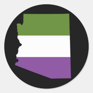 Adesivo bandeira listrada do genderqueer do orgulho da