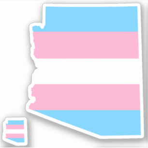 Adesivo bandeira listrada do transgender do orgulho da