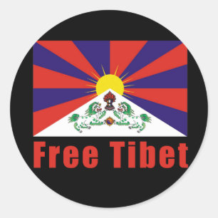 Adesivo Bandeira livre de Tibet