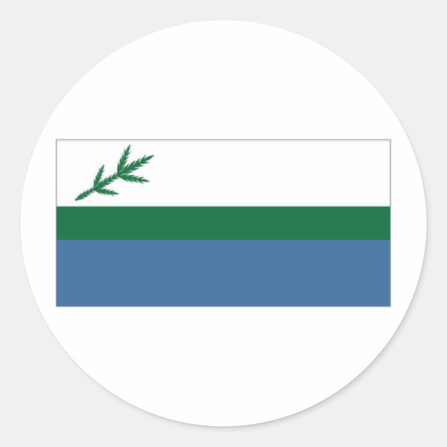 Adesivo Bandeira local do Canadá (Frente)