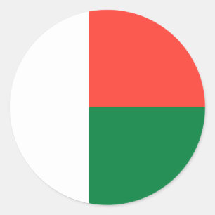 Adesivo Bandeira Madagáscar
