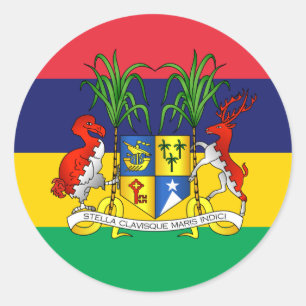 Adesivo Bandeira Maurícia e Casaco de armas, Bandeira da 