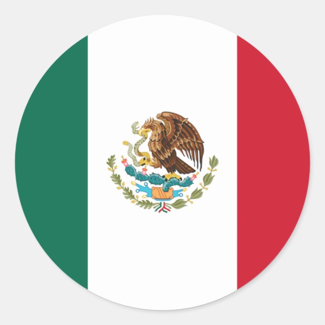 Adesivo Bandeira mexicana, Bandeira do México (Frente)