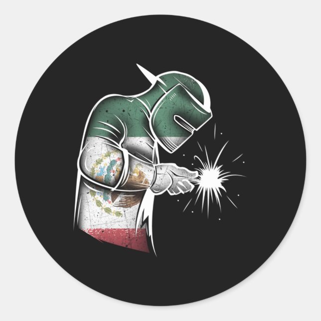 Adesivo Bandeira mexicana do Welder (Frente)