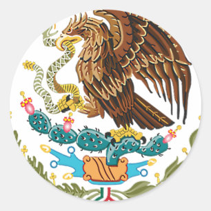 ADESIVO BANDEIRA MEXICANA - ESTILO DE MÉXICO - BRASÃO