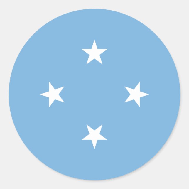 Adesivo Bandeira Micronésia, Estados Federados da Micronés (Frente)