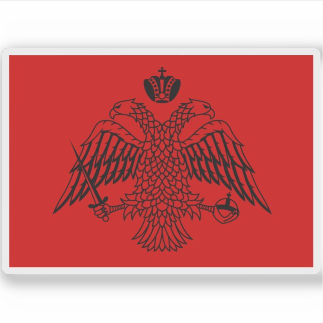 Adesivo Bandeira militar da Grécia (guerra Otomana-Veneza- (Frente)