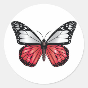 Adesivo bandeira monarca da borboleta Polônia