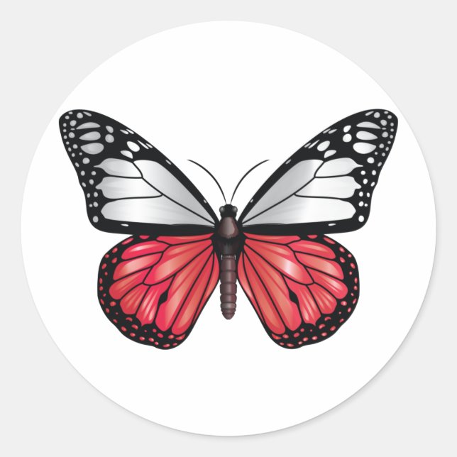 Adesivo bandeira monarca da borboleta Polônia (Frente)