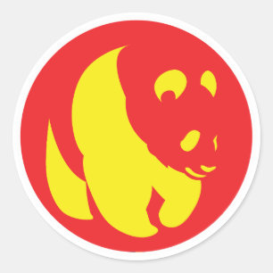 Adesivo Bandeira Nacional Chinesa para o Panda