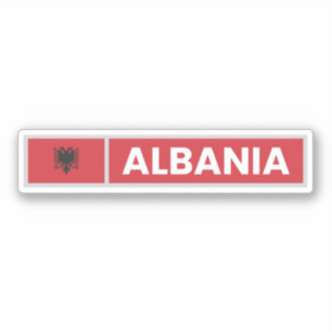 Adesivo Bandeira Nacional da Albânia