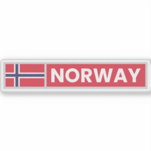 Adesivo Bandeira Nacional da Noruega