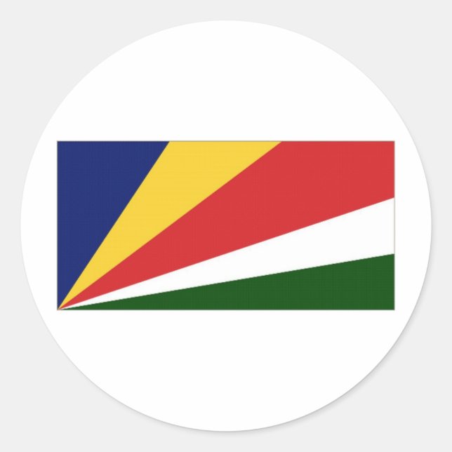 Adesivo Bandeira nacional das Seychelles (Frente)