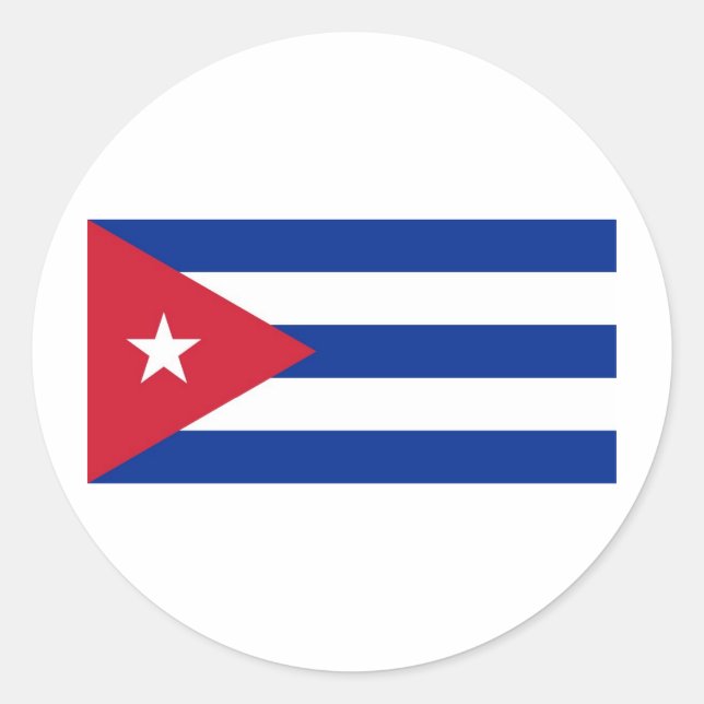 Adesivo Bandeira nacional de Cuba (Frente)