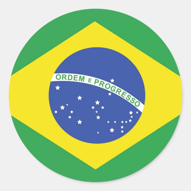 Adesivo Bandeira Nacional do Brasil (Frente)
