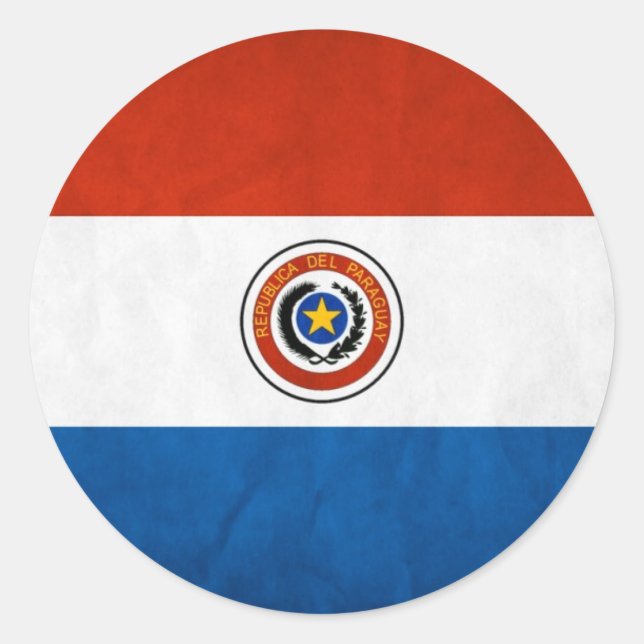 Adesivo Bandeira Nacional do Paraguai (Frente)