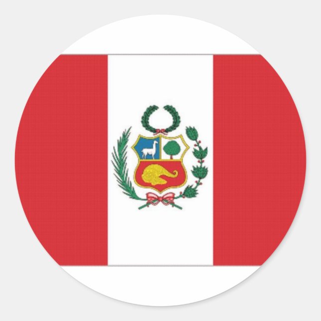Adesivo Bandeira Nacional do Peru (Frente)