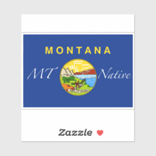 Adesivo Bandeira Nativa de Montana