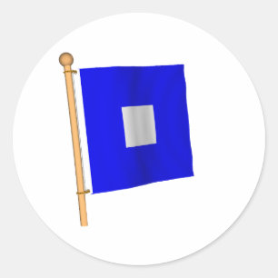 Adesivo Bandeira náutica 'P