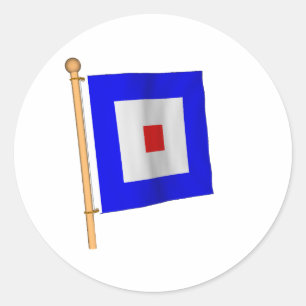 Adesivo Bandeira náutica 'W