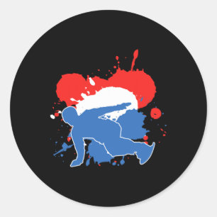 Adesivo Bandeira Neerlandesa Snowboarder - Snowboard Holan