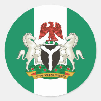 Adesivo Bandeira nigeriana e Casaco de armas, Bandeira da 