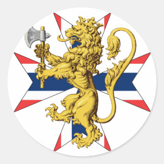 Adesivo Bandeira Norueguesa de Leão