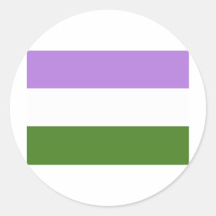 ADESIVO BANDEIRA OFICIAL DO ORGULHO DE GENDERQUEER