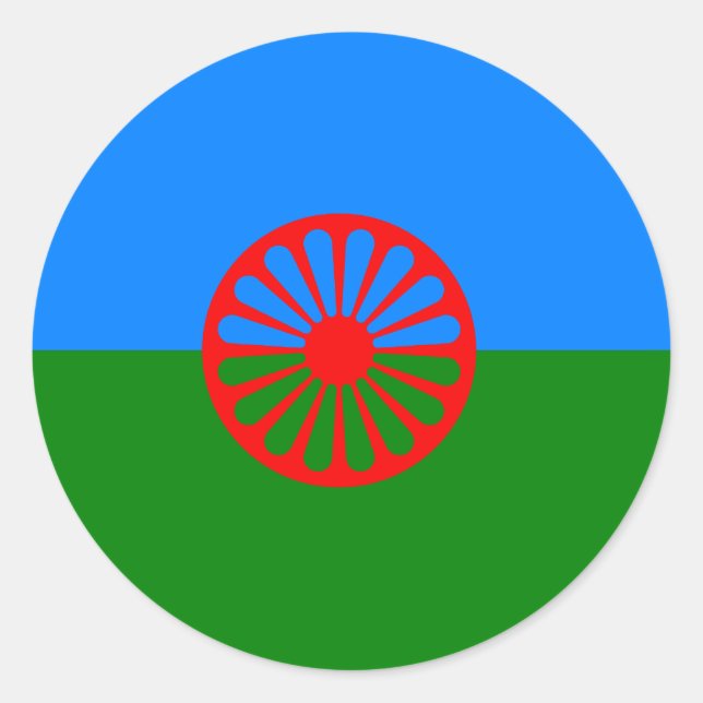 Adesivo Bandeira oficial romanichel (Frente)