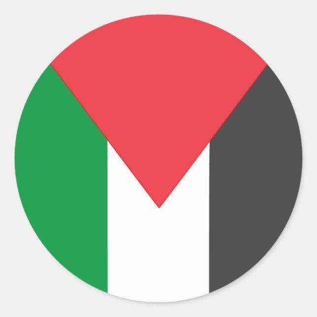 Adesivo Bandeira Palestina Livre sob medida (Frente)