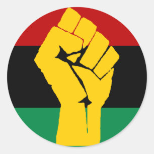 Adesivo Bandeira Pan-Africana de Energia Preta