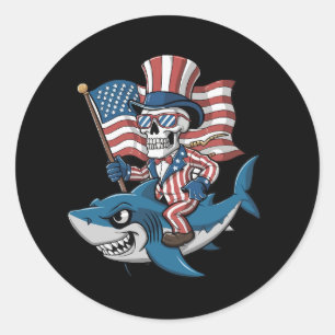Adesivo Bandeira patriótica americana retroinspirada