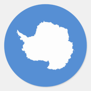 Adesivo Bandeira Patriótica da Antártica
