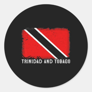Adesivo Bandeira Patriótica Desgastada de Trinidad e Togo