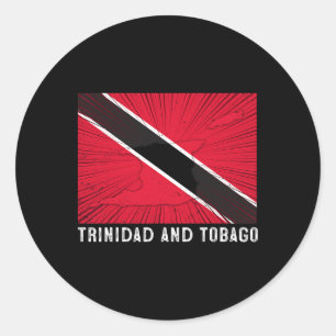 Adesivo Bandeira Patriótica Distorcida de Trinidad e Tobag
